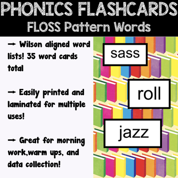Preview of FLOSS Spelling Pattern (ff,ss,ll,zz) Word Cards