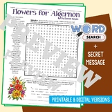 FLOWERS FOR ALGERNON Word Search Puzzle Novel, Book Review