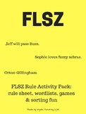 Orton-Gillingham Spelling Rule Activity Packet: FLSZ Rule