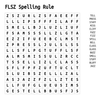 Preview of FLSZ Word Search