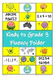 FLUENCY FOLDER Kindergarten to Grade 3 for Australian Students!