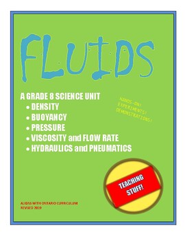 Preview of FLUIDS - A SCIENCE UNIT FOR GRADE 8