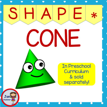 Preview of FOCUS 3D SHAPE - CONE - Worksheets Activities