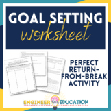 FOCUS Goal Setting Worksheet and Activity- No Prep