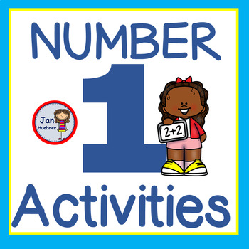 Preview of Number 1 Worksheets and Activities Preschool Kindergarten Math  Free Sample