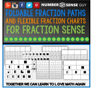 Preview of FOLDABLE FRACTION PATHS AND FLEXIBLE FRACTION CHARTS