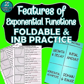 Preview of FOLDABLE & INB PRACTICE - Algebra - Exponential Functions