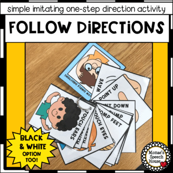Preview of FOLLOW ONE-STEP DIRECTIONS IMITATION  Pre-k  Autism Early Childhood