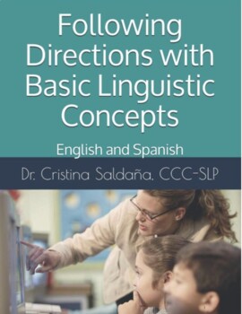 Preview of FOLLOWING DIRECTIONS CONTAINING BASIC LINGUISTIC CONCEPTS- English and Spanish