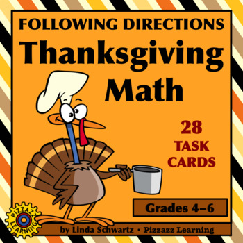 Preview of FOLLOWING DIRECTIONS • THANKSGIVING MATH