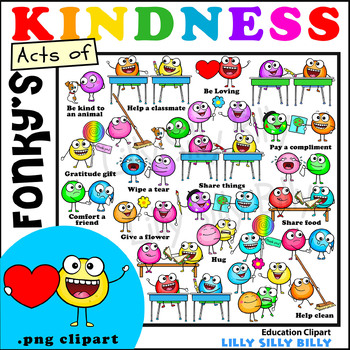 Preview of FONKY'S Acts of Kindness - Tweeny Giggly-GOODIE-Boos! . {Lilly Silly Billy}