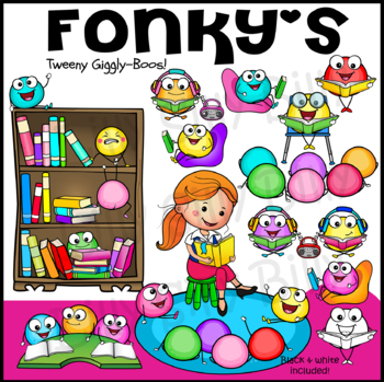 Preview of FONKY'S - Guided Reading Clipart Collection. Lilly Silly Billy.
