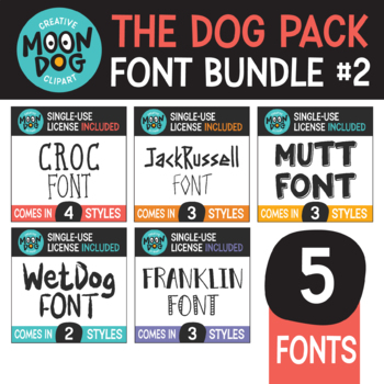 Preview of FONT BUNDLE - The Dog Pack #2