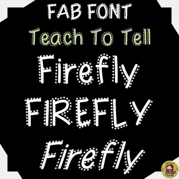 Preview of FONT FOR COMMERCIAL USE: DECORATIVE FONT: FIREFLY