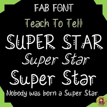 Preview of FONT FOR COMMERCIAL USE: DECORATIVE FONT: MEMORIAL DAY: SUPER STAR: