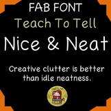 FONT FOR COMMERCIAL USE  - HANDWRITING FONT NICE & NEAT