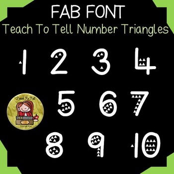 Preview of FONT: NUMBER FONT: TRIANGLES