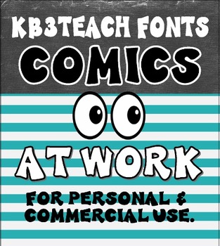 Preview of FONTS:  Comics at Work 2-Font Set (Personal & Commercial Use)
