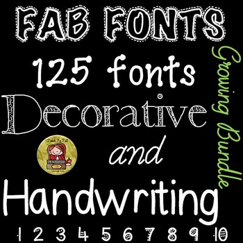 Preview of FONTS FOR COMMERCIAL USE - HANDWRITING AND DECORATIVE