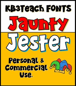 Preview of FONTS: Jaunty Jester 4-Font Set (Personal & Commercial Use)