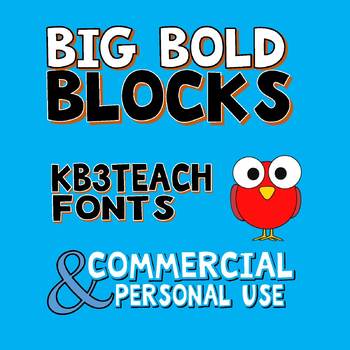 Preview of FONTS:  KB3 BOLD FONTS PACK#1 (6-Font Set) Personal & Commercial Use