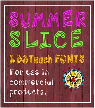 Preview of FONTS:  Summer Slice 5-Font Set (Personal & Commercial Use)
