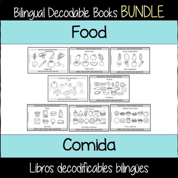 Preview of FOOD BUNDLE: Bilingual Decodable Books