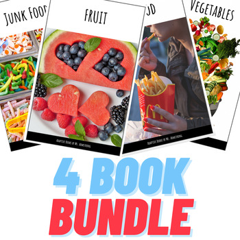Preview of FOOD BUNDLE || Interactive Adaptive Books for Special Education