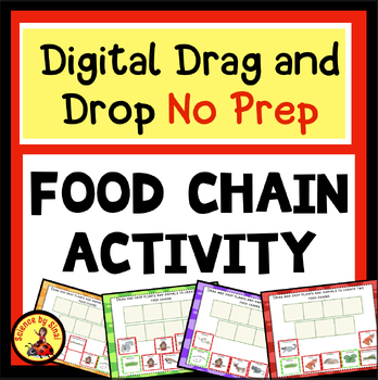 Preview of CREATE FOREST FOOD CHAINS DRAG AND DROP Digital Interactive Activity Energy Flow