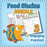 FOOD CHAINS BUNDLE - Crossword, Word Search & Scramble Wor