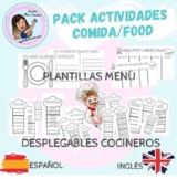 FOOD/COMIDA. PACK ACTIVIDADES EN INGLÉS Y EN ESPAÑOL.