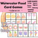 FOOD Theme Card Games for ECSE, Pre-k, K+