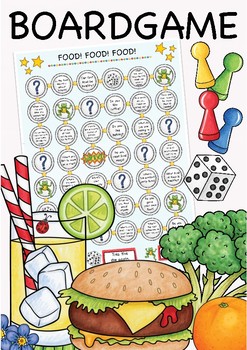 Food and Drinks Interactive Boardgame – TEACHING RESOURCES