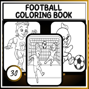 Preview of FOOTBALL FUN COLORING BOOK - PRINTABLES