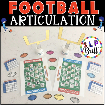 Preview of FOOTBALL TOUCHDOWN ARTICULATION (SPEECH & LANGUAGE THERAPY)