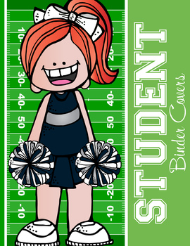 FOOTBALL theme - Student Binder Covers / MS PowerPoint, you personalize