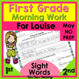 FOR LOUISE 1st Grade Morning Work | May | Fix-It Sentences