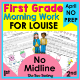 FOR LOUISE | 1st Grade Morning Work for April | PRINT and GO