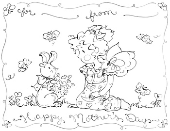 cute mothers day coloring pages