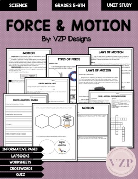 Preview of FORCE AND MOTION