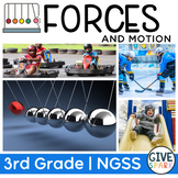 3rd Grade NGSS Science Unit: Forces and Motion - Complete 