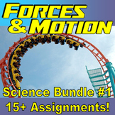 FORCES & MOTION Bundle #1 (15+ Assignments / 60+ Pages / P