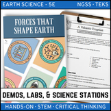 FORCES THAT SHAPE THE EARTH - Demo, Labs and Science Stations {Earth Science}