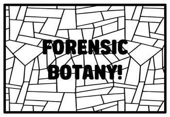 Preview of FORENSIC BOTANY! High School Forensic Science Coloring Pages