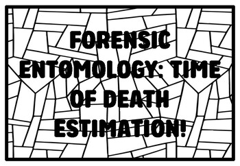 Preview of FORENSIC ENTOMOLOGY: TIME OF DEATH ESTIMATION! High School Forensic Science C