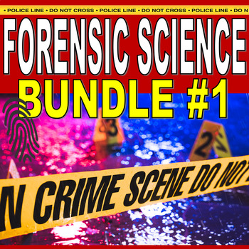 Preview of FORENSIC SCIENCE BUNDLE #1 (20+ Assignments / 70+ Pages / No Prep / Sub Plans)