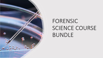 Preview of FORENSIC SCIENCE COURSE BUNDLE
