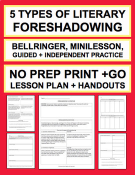 Preview of Foreshadowing Lesson and Activities | Printable & Digital