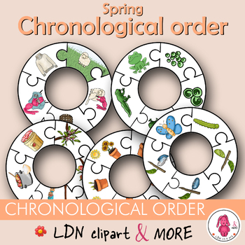 Preview of 5 CHRONOLOGICAL ORDER printable puzzles, biology fun, what is the logical order?