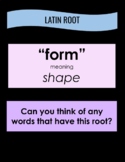 FORM Structured Root Word Lesson